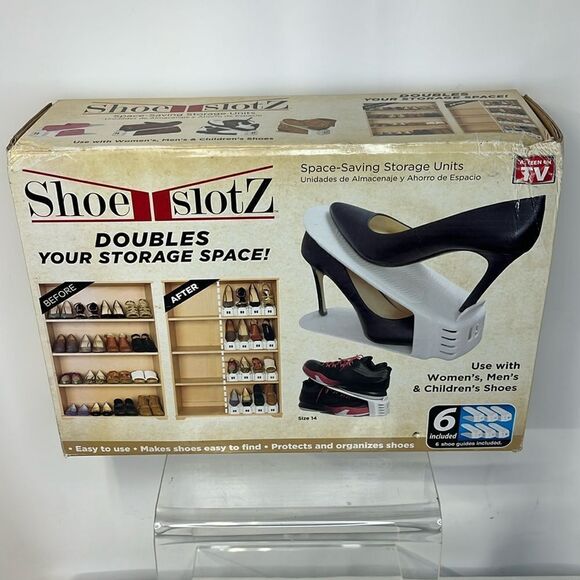 SHOE SLOTZ SPACE SAVING SHOE STORAGE! FTL-10-006 - Picture 1 of 3